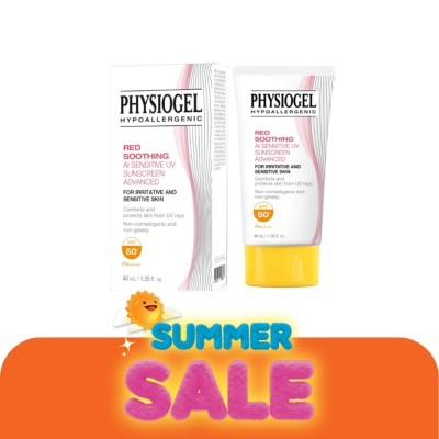 Physiogel - Physiogel Red Soothing AI Sensitive UV Sunscreen SPF50+ PA+++ 40 ml.