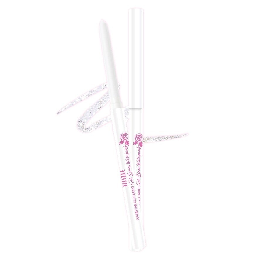 Mille Superstar Glittering Gel Liner Waterproof 0.5g. Glittering White