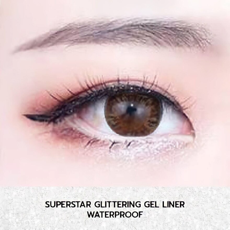 Mille Superstar Glittering Gel Liner Waterproof 0.5g. Glittering White