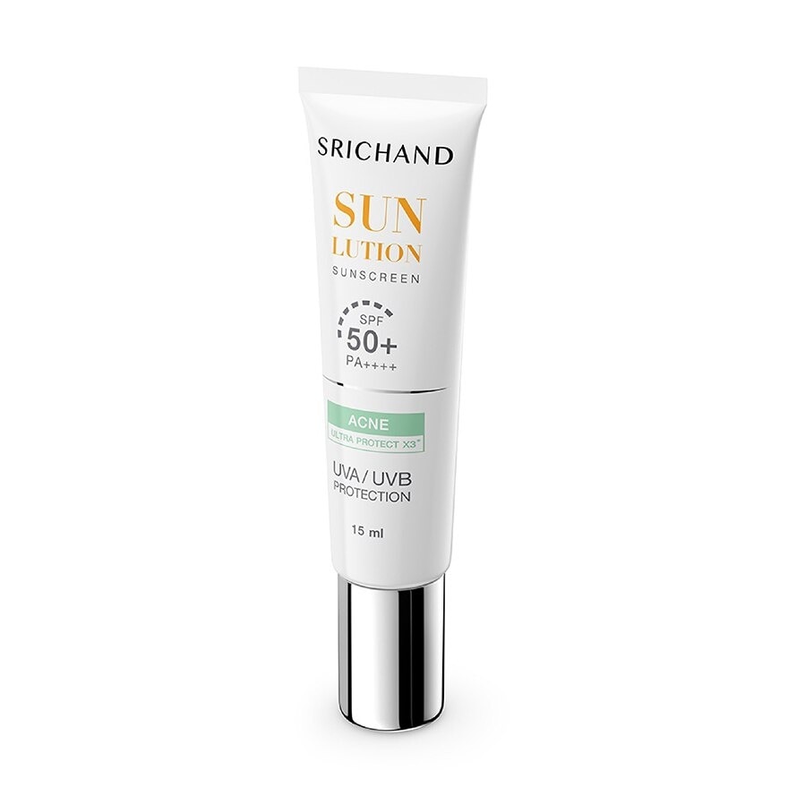 Srichand Sunlution Acne Care Sunscreen SPF50+ PA++++ 15มล.