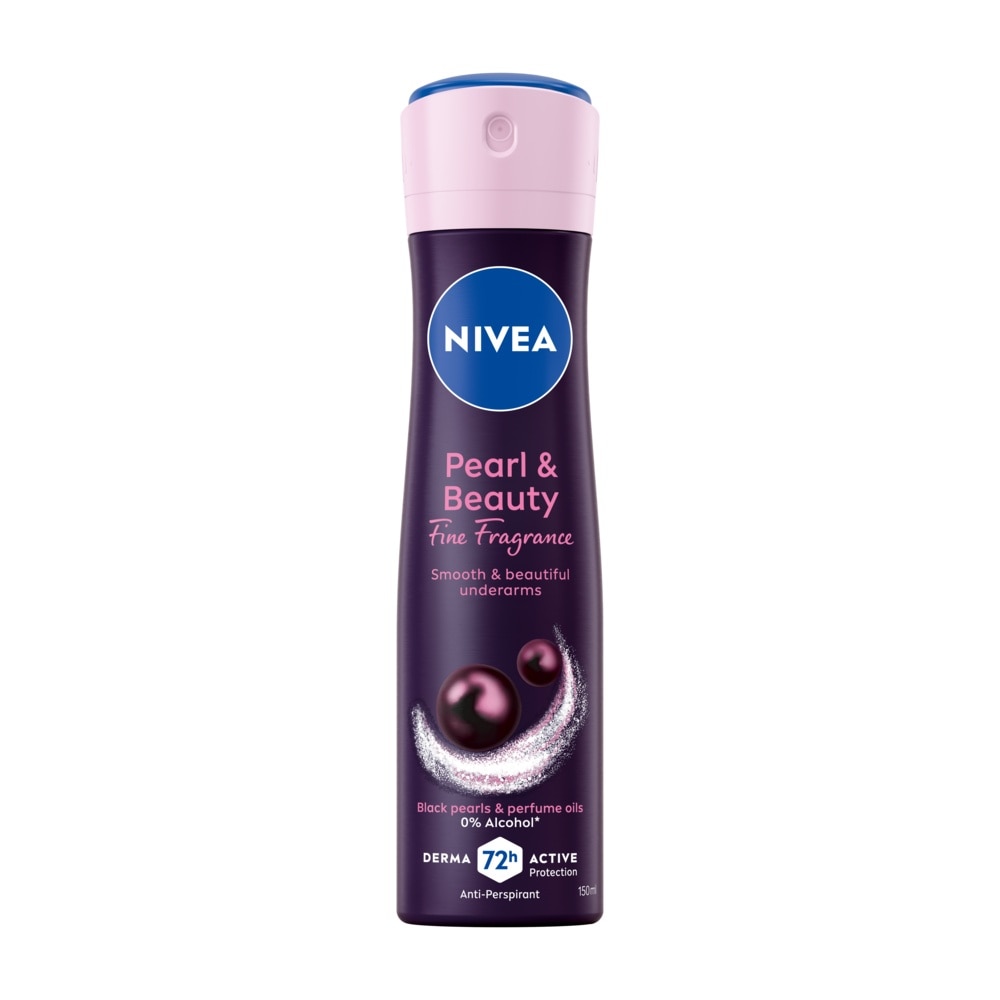 Nivea Spray Pearl  Beauty Black Pearl 150 Ml. สเปรย์ลดเหงื่อ ระงับกลิ่นกาย image