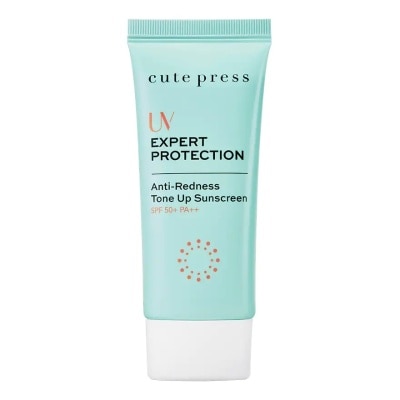 Cute Press คิวท์เพรส ยูวี เอ็กซ์เพิร์ท โพรเทคชั่น แอนตี้ เรดเนส โทน อัพ ซันสกรีน SPF50+PA++ 30G.