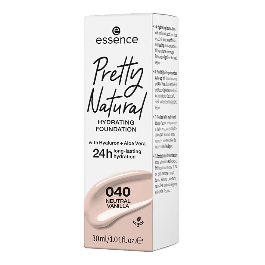 Essence Pretty Natural Hydrating Foundation 30ml. 040 Neutral Vanilla