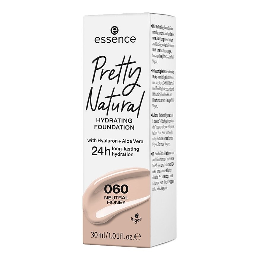 Essence Pretty Natural Hydrating Foundation 30ml. 060 Neutral Honey