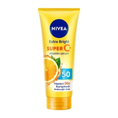 Nivea นีเวีย เอ็กซ์ตร้า ไบรท์ ซูเปอร์ ซี พลัส เซรั่ม SPF50 PA++++ 320 มล. วิตามินเซรั่ม