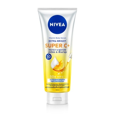 Nivea นีเวีย วิตามิน บอดี้ เซรั่ม เอ็กซ์ตร้า ไบรท์ ซูเปอร์ ซี+ 300 มล.