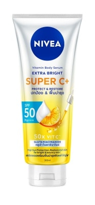 Nivea นีเวีย วิตามิน บอดี้ เซรั่ม เอ็กซ์ตร้า ไบรท์ ซูเปอร์ ซี+ 300 มล.
