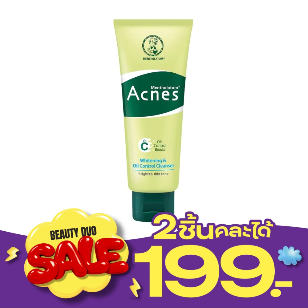 Mentholatum Acnes Whitening Oil Control Cleanser 100 G. image