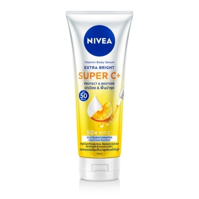 Nivea นีเวีย วิตามิน บอดี้ เซรั่ม เอ็กซ์ตร้า ไบรท์ ซูเปอร์ ซี+ 170 มล.