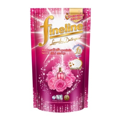 Fineline ไฟน์ไลน์ ผลิตภัณฑ์ซักผ้า สูตรเข้มข้น ดีลักซ์ เพอร์ฟูม สีชมพู 550 มล.