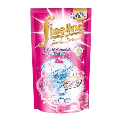 Fineline ไฟน์ไลน์ ผลิตภัณฑ์ซักผ้า สูตรเข้มข้น โปร คลีน สีชมพู 550 มล.