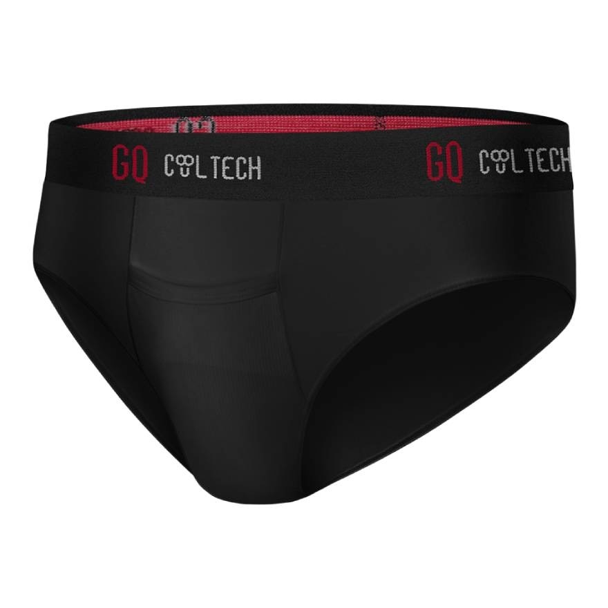 GQ Cool Tech Underwear 1pcs. New Normal Black Size L (Waist 33.5-36.5 inch)