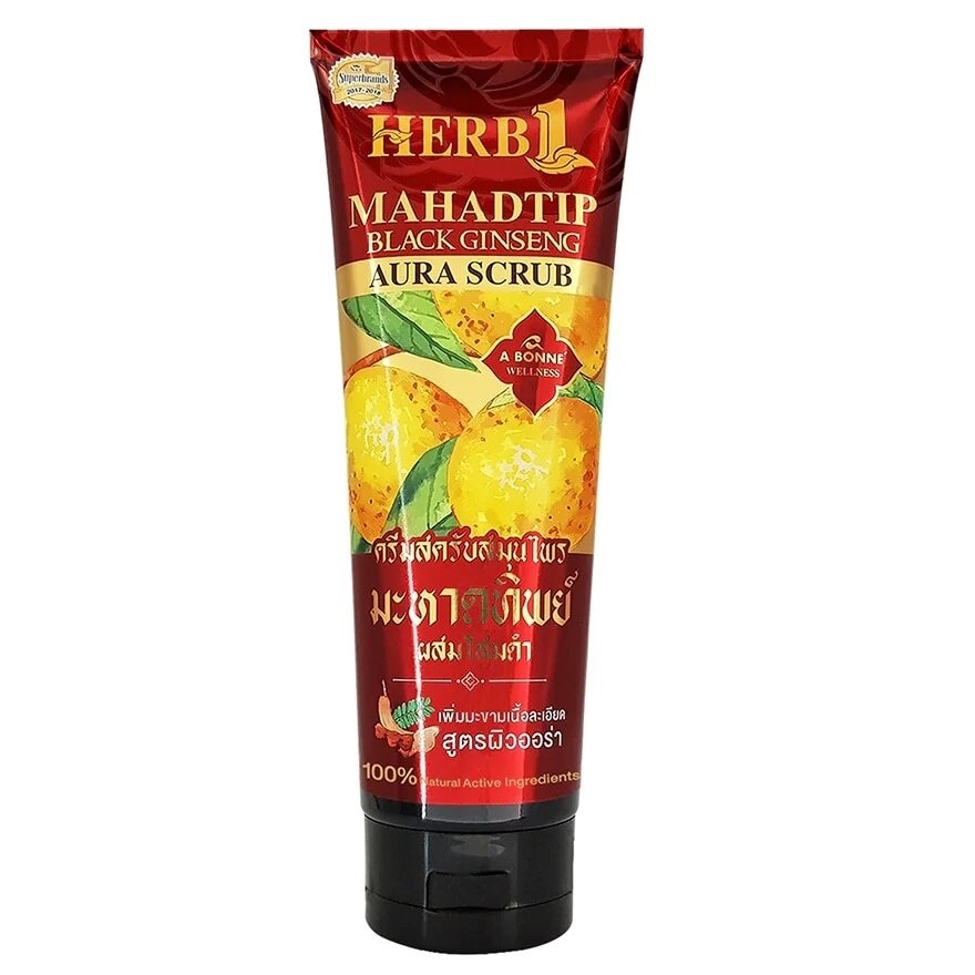 A BONNE' Aura Scrub Herb 1 Mahadtip Black Ginseng 250 G.