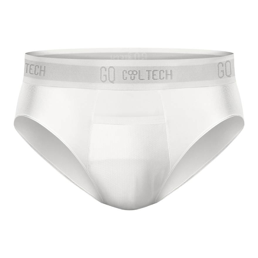 GQ Cool Tech Underwear 1pcs. New Normal White Size L (Waist 33.5-36.5 inch)