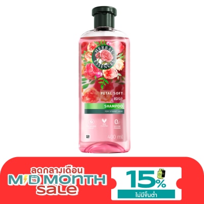 Herbal Essences เฮอร์บัล เอสเซนส์ แชมพู โรส เพทัล ซอฟท์ 400 มล. image