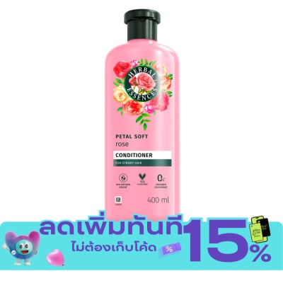 Herbal Essences เฮอร์บัล เอสเซนส์ คอนดิชันเนอร์ โรส เพทัล ซอฟท์ 400 มล. image