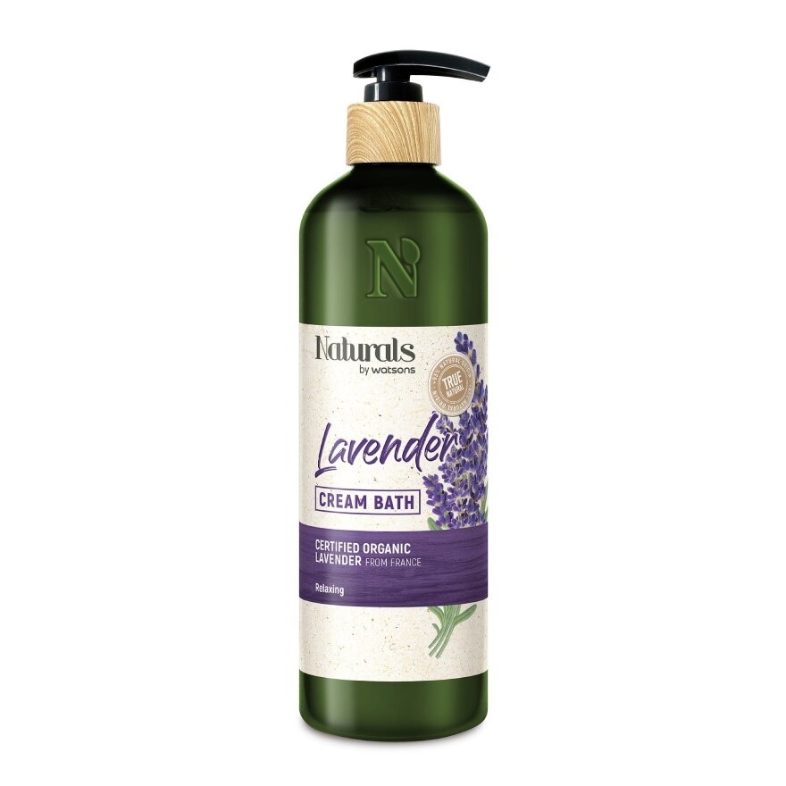 Naturals By Watsons True Natural Lavender Cream Bath 490ml