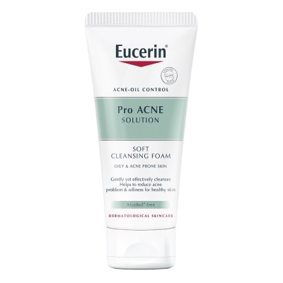 Eucerin ยูเซอริน โปร แอคเน่ โซลูชั่น ซอฟท์ คลีนซิ่ง โฟม 50 กรัม