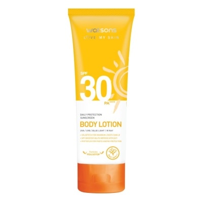WATSONS - วัตสัน เลิฟ มาย สกิน เดลี่ โพรเทคชั่น ซันสกรีน บอดี้ โลชั่น SPF30 100มล