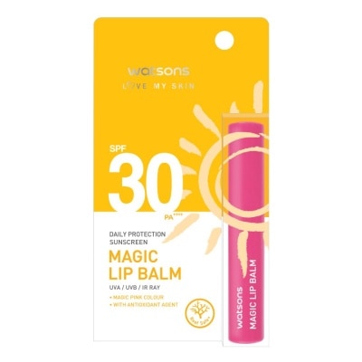 Watsons Watsons Love My Skin Daily Protection Sunscreen Magic Lip Balm SPF30 1.7g