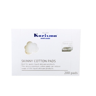 Karisma - แคริสม่า สกินนี่ สำลี แผ่นบาง 200 แผ่น image