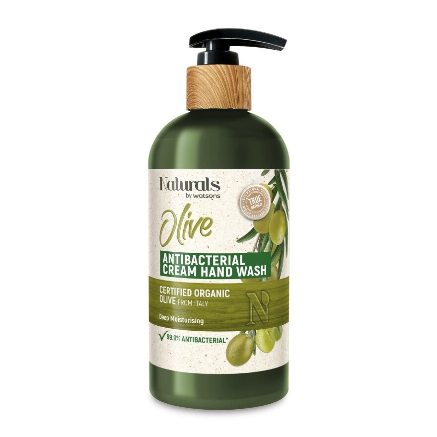 Naturals By Watsons True Natural Olive Antibacterial Cream Hand Wash 400ml