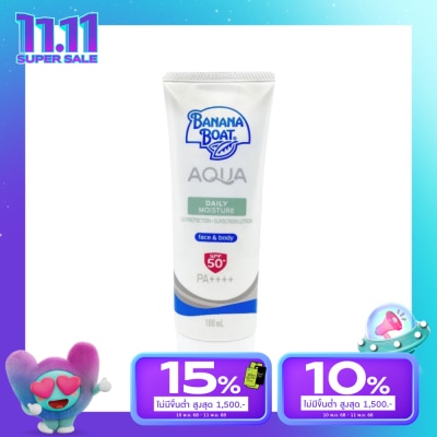 Banana Boat บานาน่า โบ๊ท อควา แดรี่ มอยส์เจอร์ ยูวีโพรเทคชั่น ซันสกรีน โลชั่น SPF50+PA++++100 มล.
