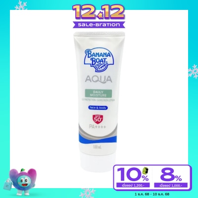 Banana Boat บานาน่า โบ๊ท อควา แดรี่ มอยส์เจอร์ ยูวีโพรเทคชั่น ซันสกรีน โลชั่น SPF50+PA++++100 มล.