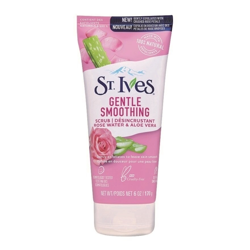 เซนท์ไอฟ เจนทัล สมูทติ้ง สครับ โรส วอเตอร์ แอนด์ อโล เวล่า 170 กรัม