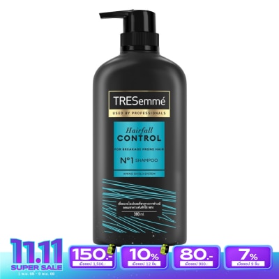 Tresemme เทรซาเม่ แชมพู แฮร์ ฟอล คอนโทรล 380 มล. ยาสระผม ทำเคมี สีผม ลดผมขาดร่วง