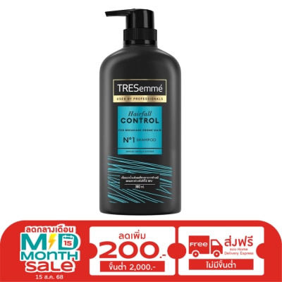 Tresemme เทรซาเม่ แชมพู แฮร์ ฟอล คอนโทรล 380 มล. ยาสระผม ทำเคมี สีผม ลดผมขาดร่วง