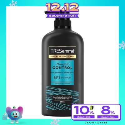 Tresemme เทรซาเม่ แชมพู แฮร์ ฟอล คอนโทรล 380 มล. ยาสระผม ทำเคมี สีผม ลดผมขาดร่วง
