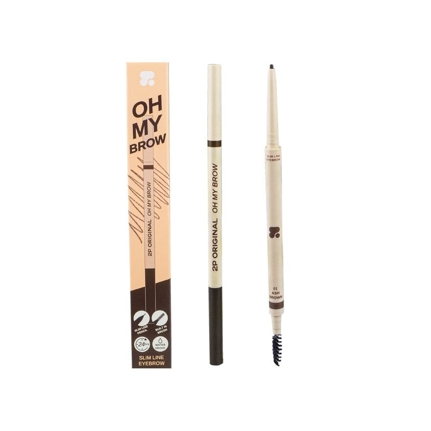 Oh My Brow Slim Line Eyebrow 0.05g. 01 Ash Brown