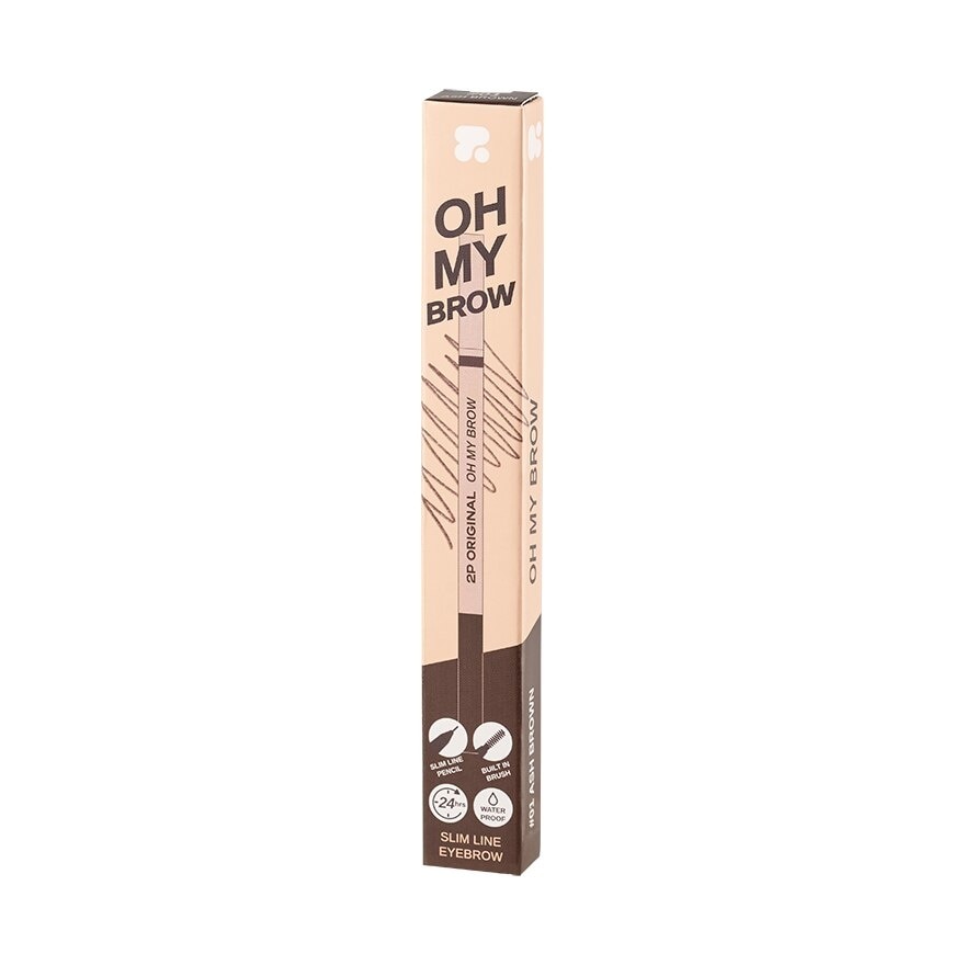 Oh My Brow Slim Line Eyebrow 0.05g. 01 Ash Brown