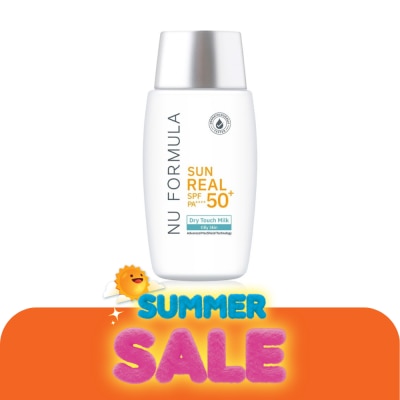 Nu Formula - นู ฟอร์มูล่า ซัน เรียล เอสพีเอฟ 50+ พีเอ++++ ดราย ทัช มิลค์ 40 กรัม