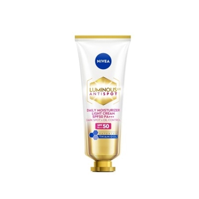 Nivea Luminous 630 นีเวีย ลูมินัส 630 แอนตี้สปอต เดลี่ มอยเจอไรเซอร์ ไลท์ ครีม เอสพีเอฟ50 พีเอ+++  40 มล