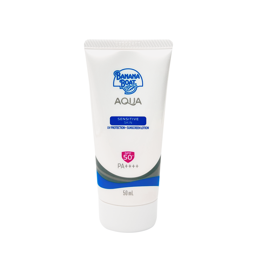 Banana Boat Aqua Sensitive Skin UV Protection Sunscreen SPF 50+ PA++++ 50 Ml.