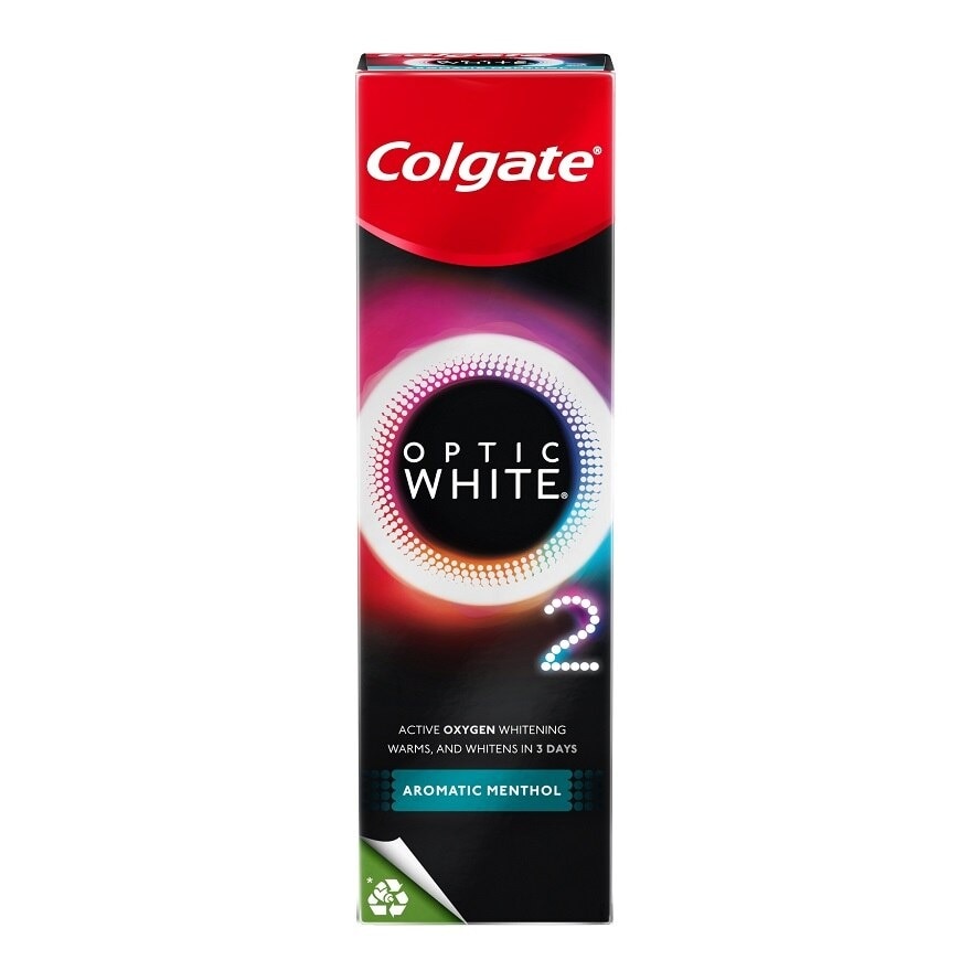 Colgate Toothpaste Optic White O2 Aromatic Menthol 85 G.