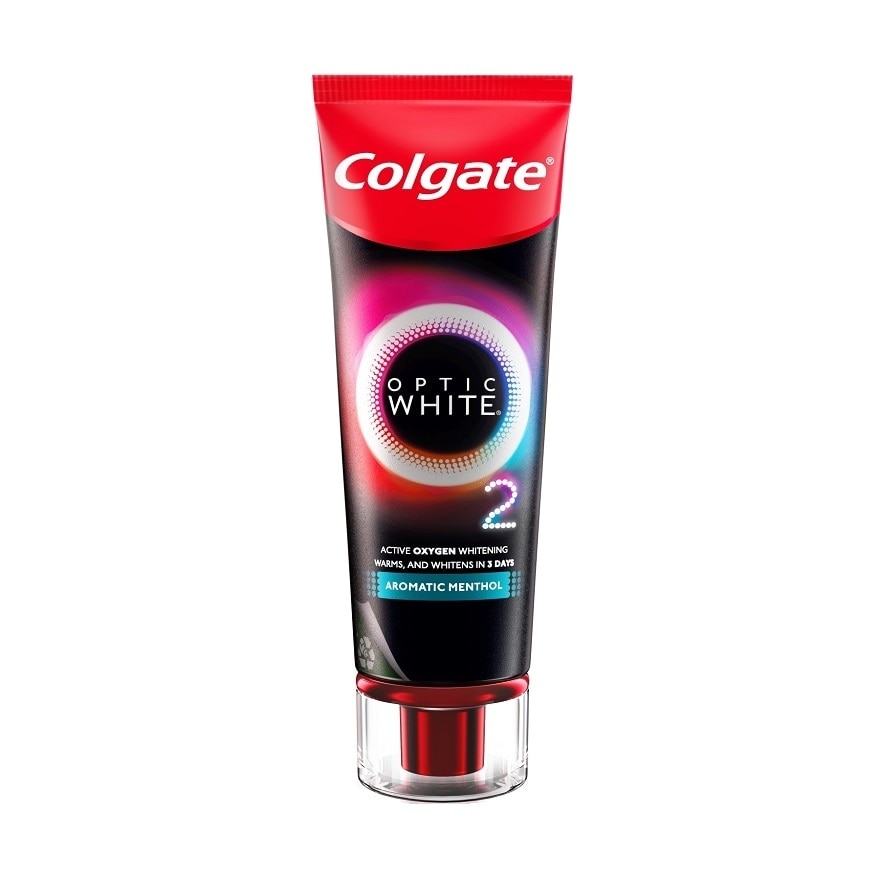 Colgate คอลเกต ยาสีฟัน อ๊อพติค ไวท์ โอทู อะโรมาติก เมนทอล 85 กรัม