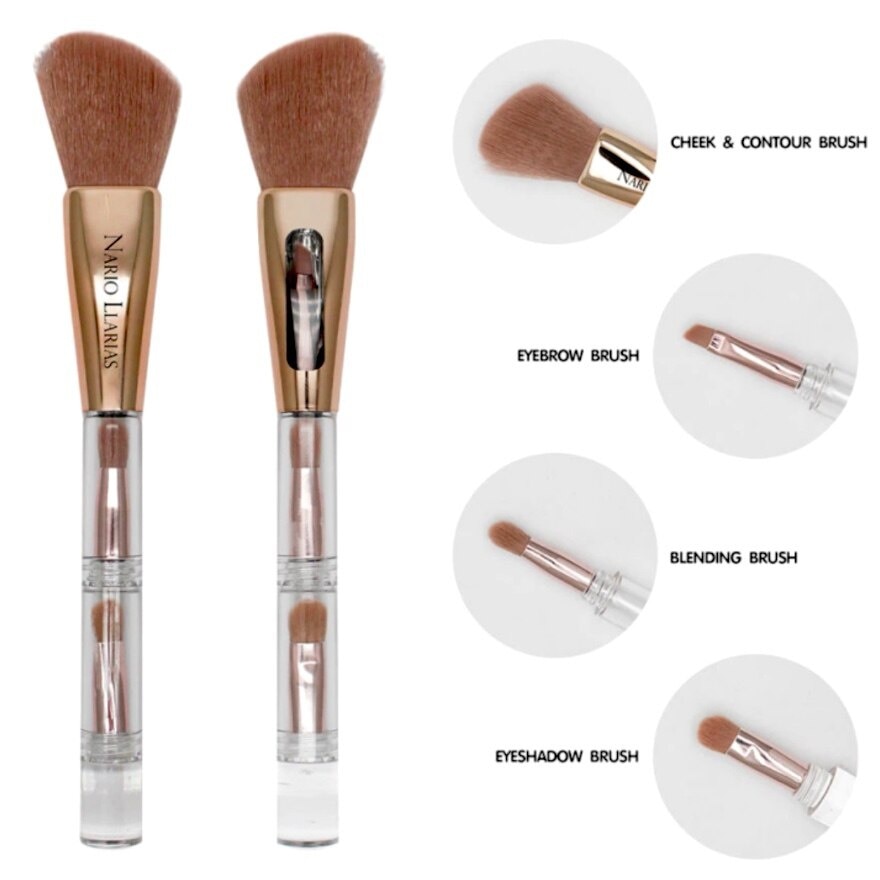 Nario Llarias Elegant De Beaute 4 In 1 Brush 1pcs.