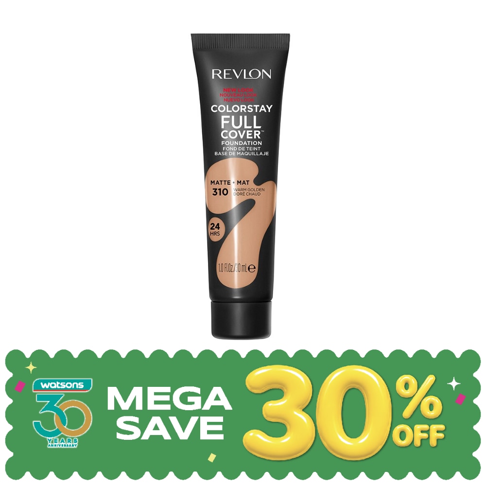 Revlon Colorstay Full Cover Foundation SPF10 30ml. 310 Warm Golden image