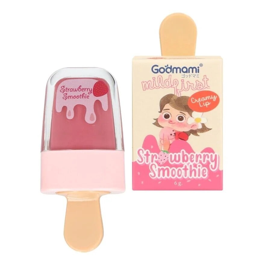 Godmami Mild First Creamy Lip 6g. 04 Strawberry Smoothie