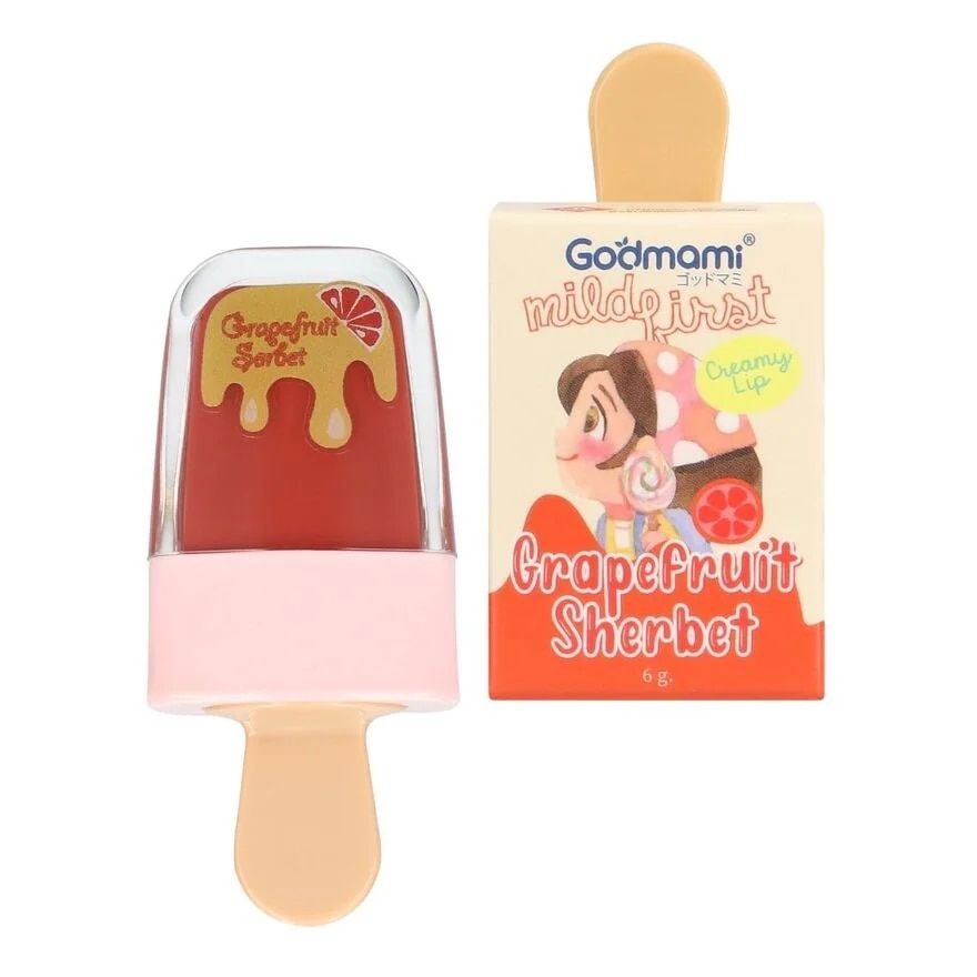 Godmami Lil Fairy Organic Creamy Lip 6g. 05 Grapefruit Sorbet