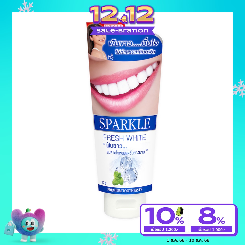 Sparkle Sparkle Toothpaste Fresh White 60 G.