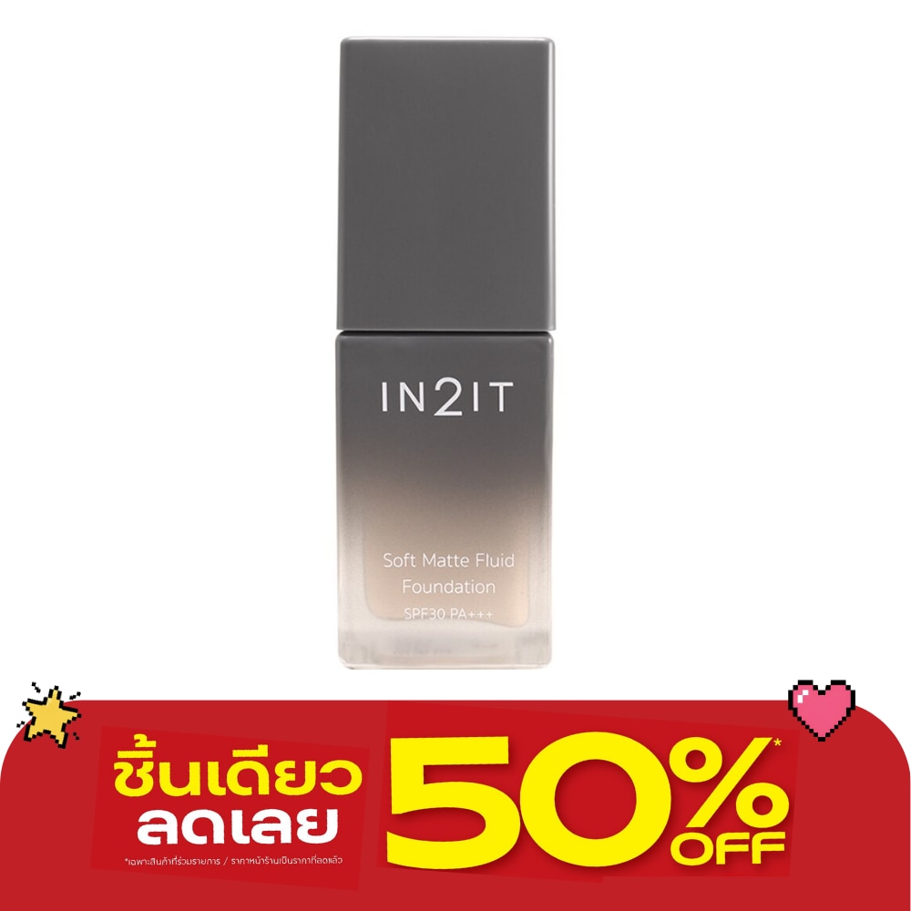 In2It Soft Matte Fluid Foundation SPF30 PA+++ 20ml. 101 Light image