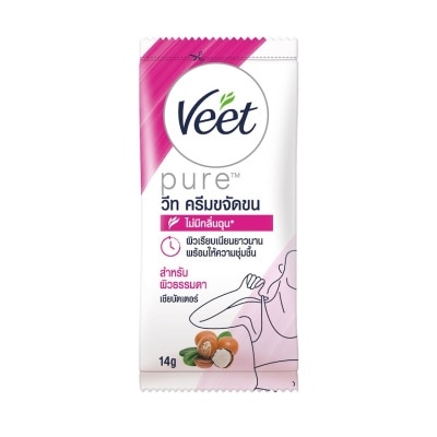 Veet วีท ครีมกำจัดขน เพียว เชียบัตเตอร์ 1 แผ่น ครีมกำจัดขน แว๊กซ์ขน