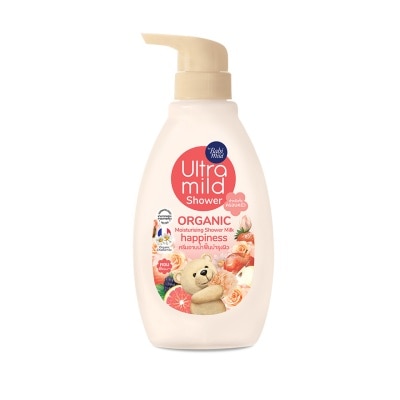 Ultra Mild Ultra Mild By Babi Mild Shower Organic Milk Happiness 380 Ml. สบู่เหลวเด็ก