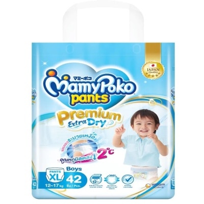 Mamy Poko Mamy Poko Pants Premium Extra Dry Boy Size XL 42'S กางเกงผ้าอ้อม