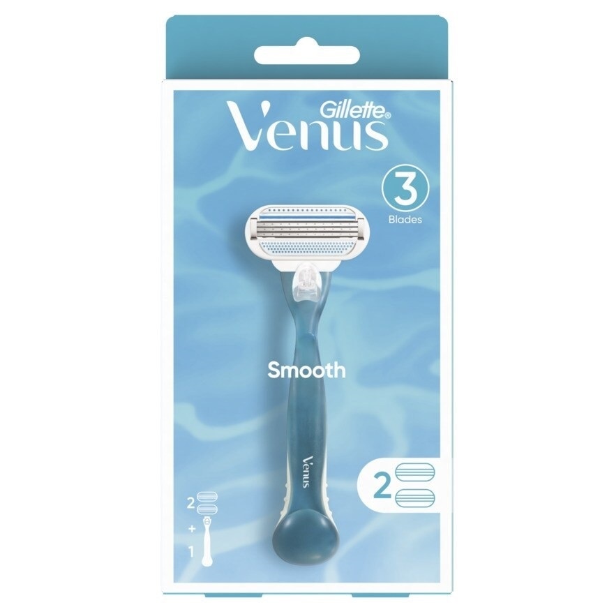 Gillette Venus Smooth Razor 1'S+Blades 2'S มีดโกน กำจัดขน