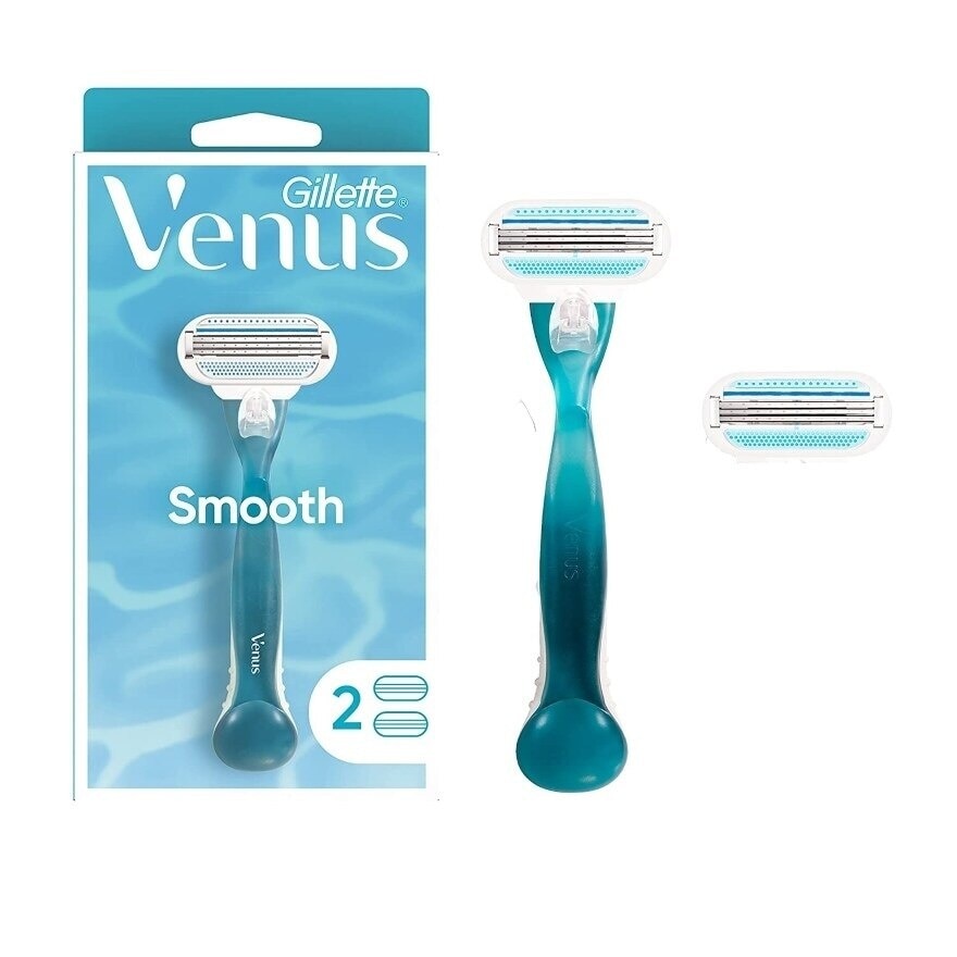 Gillette Venus Smooth Razor 1'S+Blades 2'S มีดโกน กำจัดขน